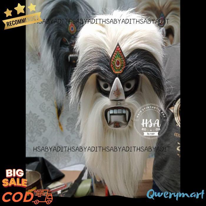Topeng Ganongan/Bujang Ganong Rambut Putih [Br 1111]