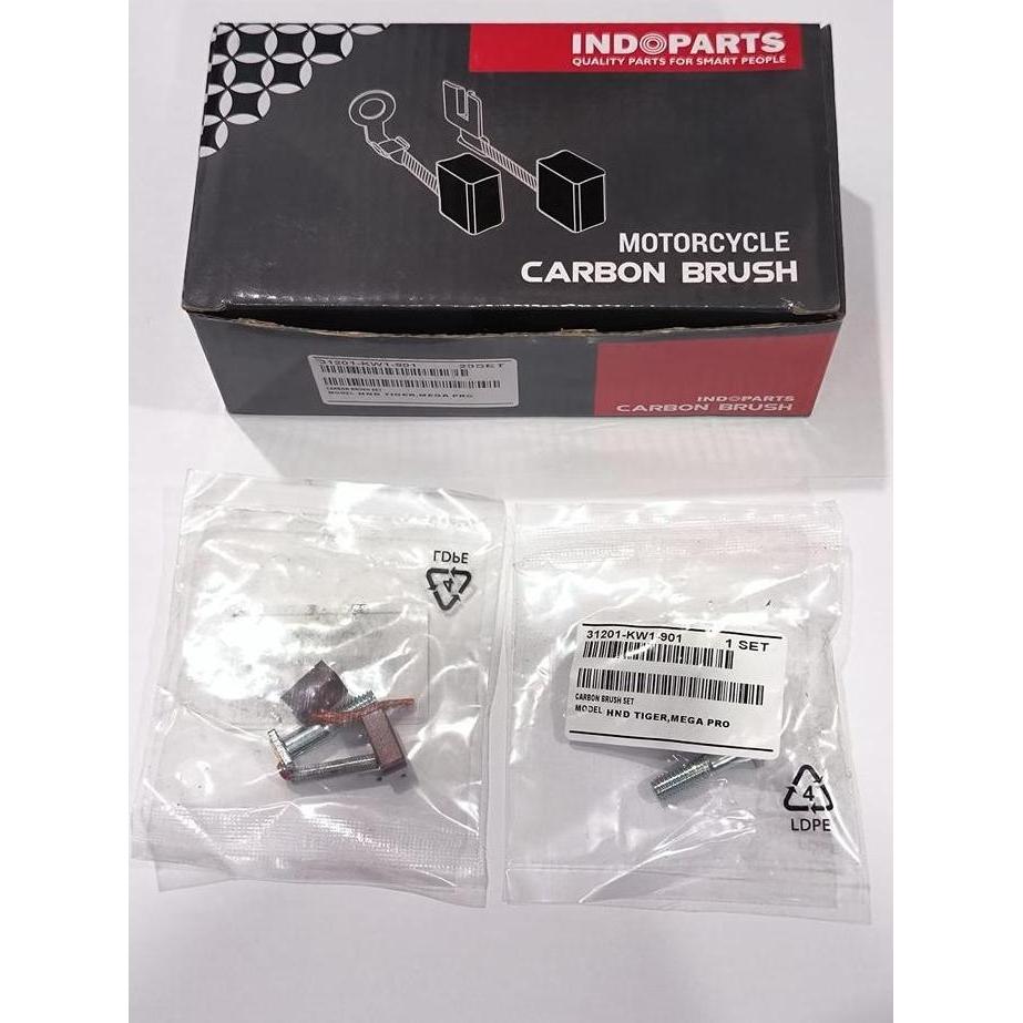 ARANG DINAMO STARTER CARBON BRUSH TIGER MEGAPRO LAMA ORI INDOPART
