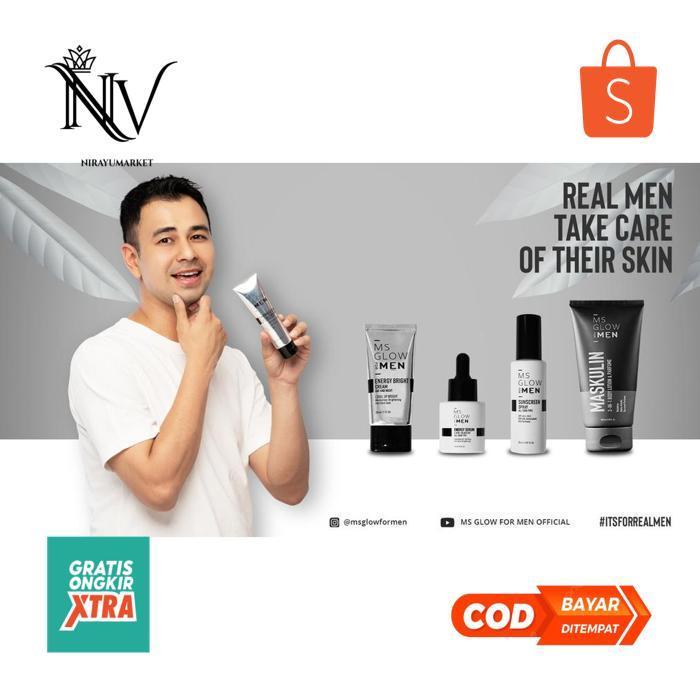 er-79 MS GLOW FOR MEN All Varian Skincare Pria Paket Perawatan Wajah Original MS GLOW BPOM Premium
