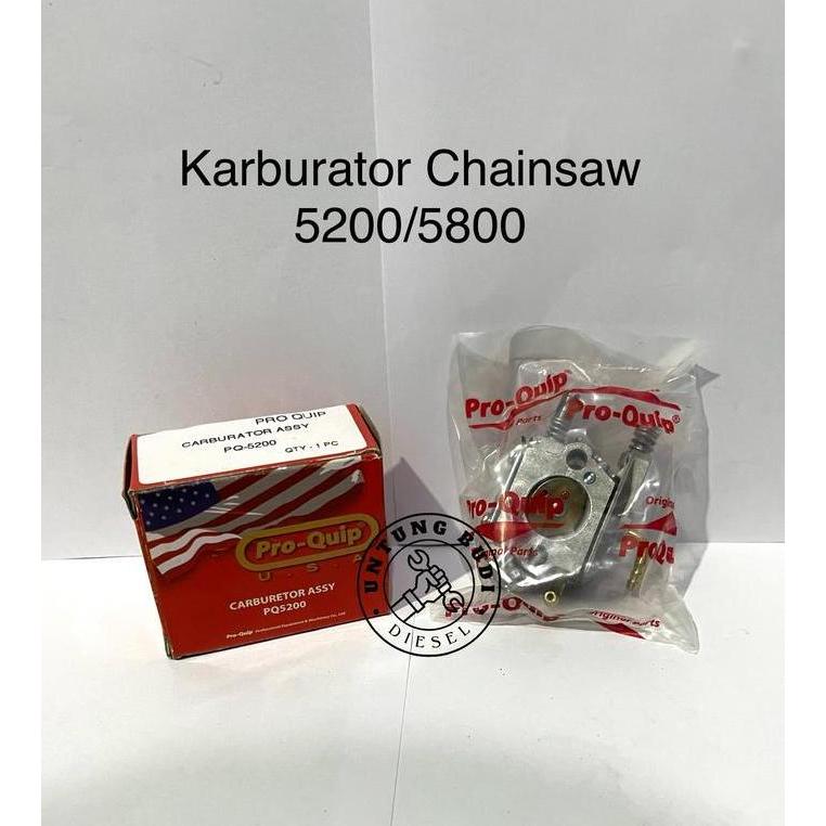 Carburator 5200 5800 ProQuip Karburator Chainsaw Gergaji Mesin Senso 20 22 24 inch
