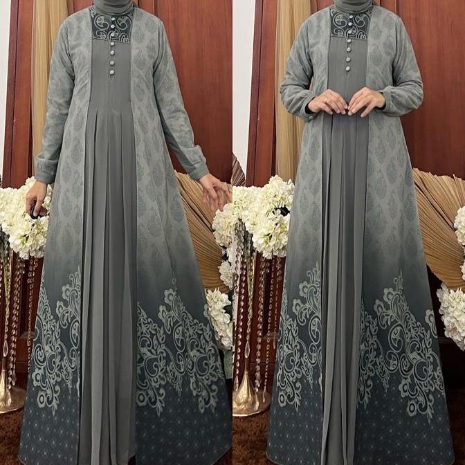 Gamis Alila Jemia hijab ( dress+hijab) 249 Gamis Muslim