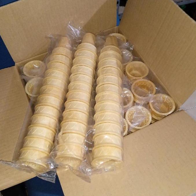 PROMO - Aladdin Wafer Cup Cone Isi 300Pcs/Corong Es Krim