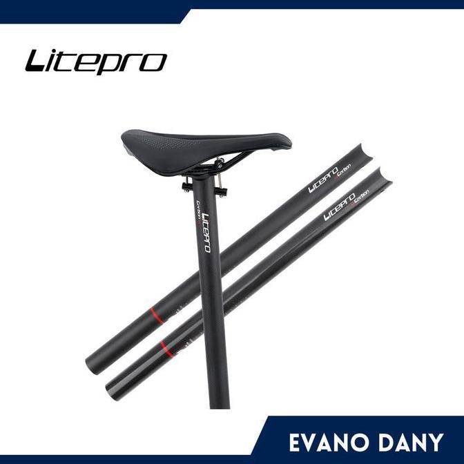 Seatpost Litepro Carbon sepeda lipat 33.9 original