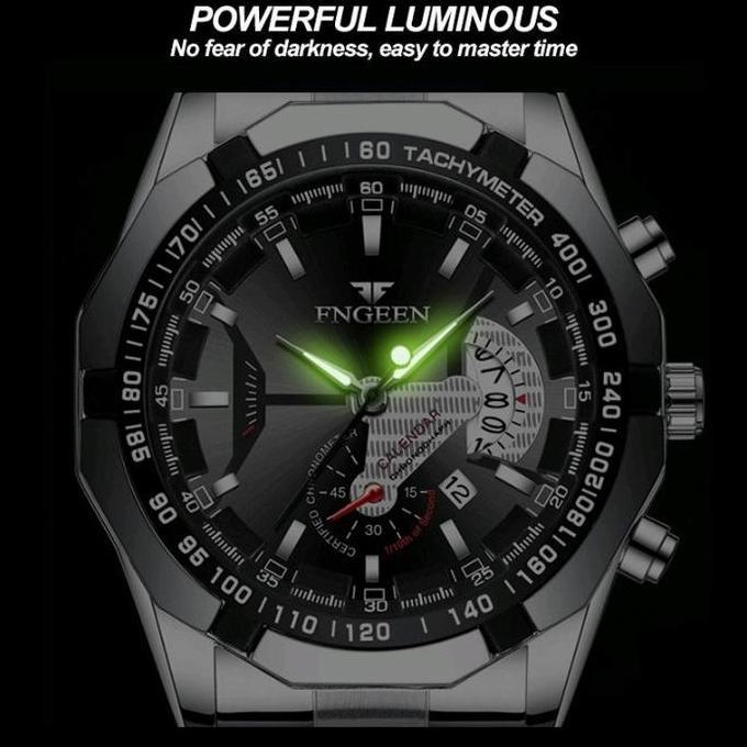 Jam Tangan Fngeen S001 Pria Analog Original Asli Anti Air