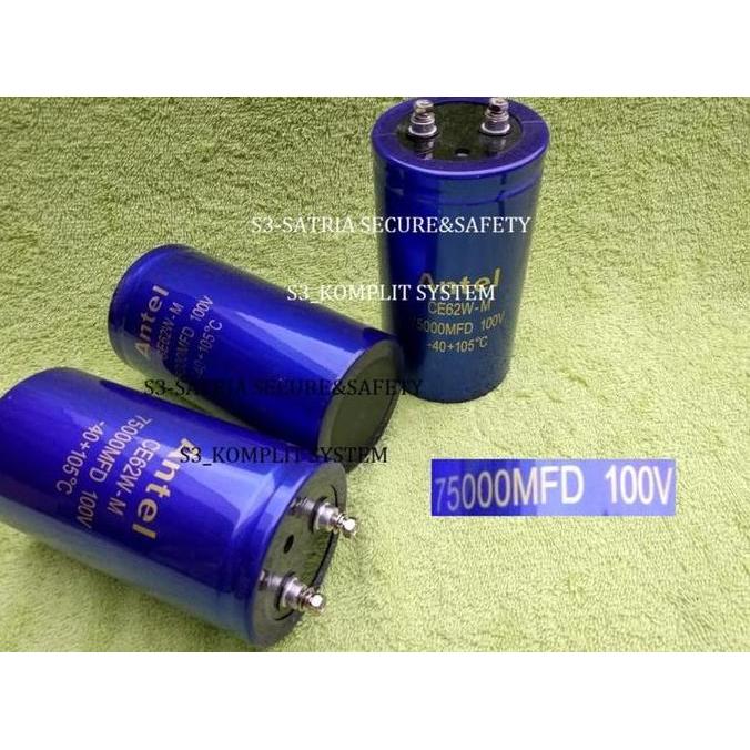 TERLARIS - Elco 75.000uF 100V ELko 75000Mfd 75000 75,000 uf MFD 100 V 75000uf