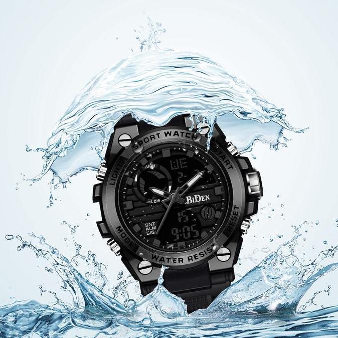 Biden Jam Tangan Pria Analog&Digital Original Sports Tali Silikon Jam Tangan Cowok