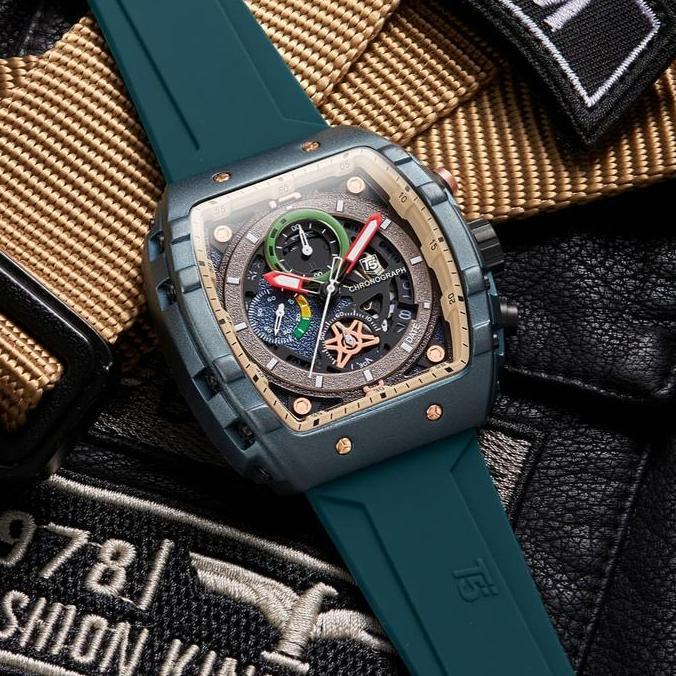 Timelesscorp - Jam Tangan Pria T5 H 3905G Original Stopwatch Watches