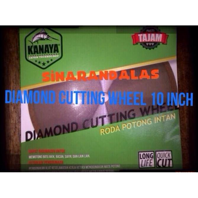 Diamond cutting wheel kanaya 10 inch / mata gerinda potong batu cincin