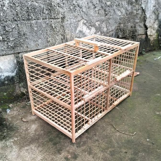 BEBAS ONGKIR - (AMBRUKAN) DONDANG MERPATI 2.PASANG 4 PINTU SIAP RAKIT KANDANG BURUNG DONGDANG BURUNG