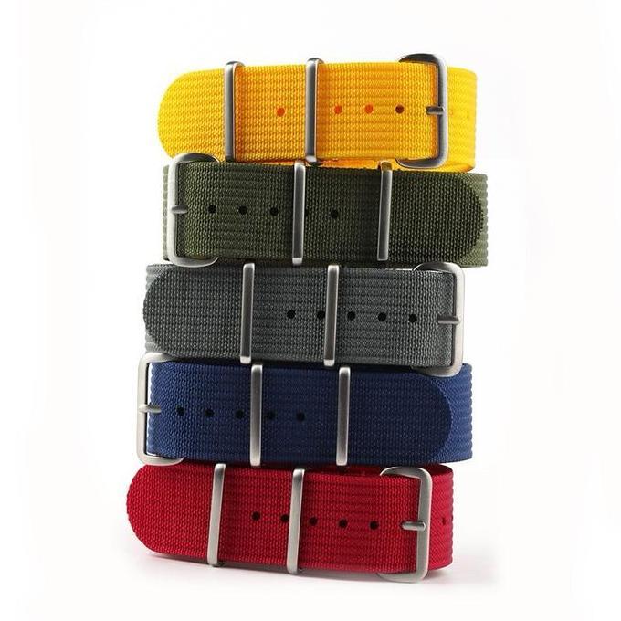 Tali Jam Nato Strap Ribbed Nylon 18Mm 20Mm 22Mm