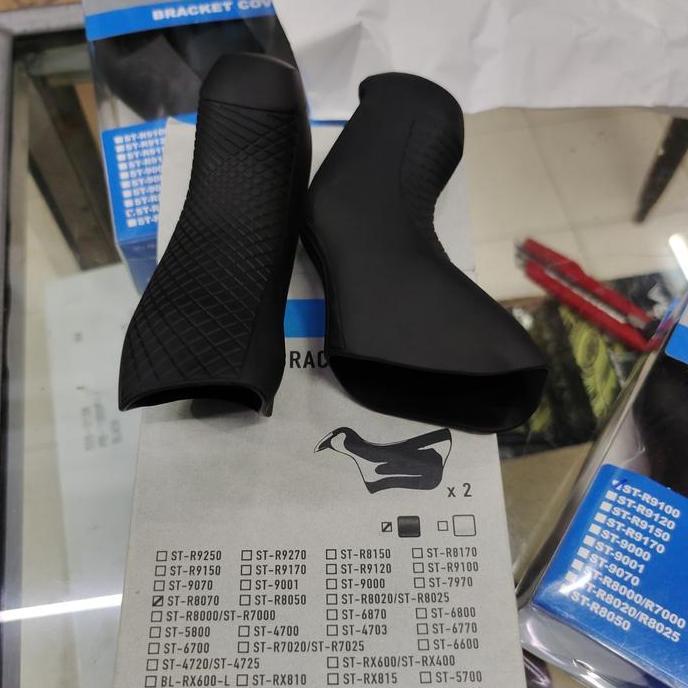 TERBARU - Shimano Bracket Covers ST-R8070 Hood Cover Karet Brifter Ultegra Di2 Disc Brake R8070 Orig