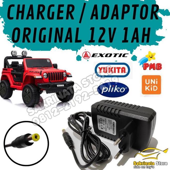 Charger/Adaptor mobil mainan aki