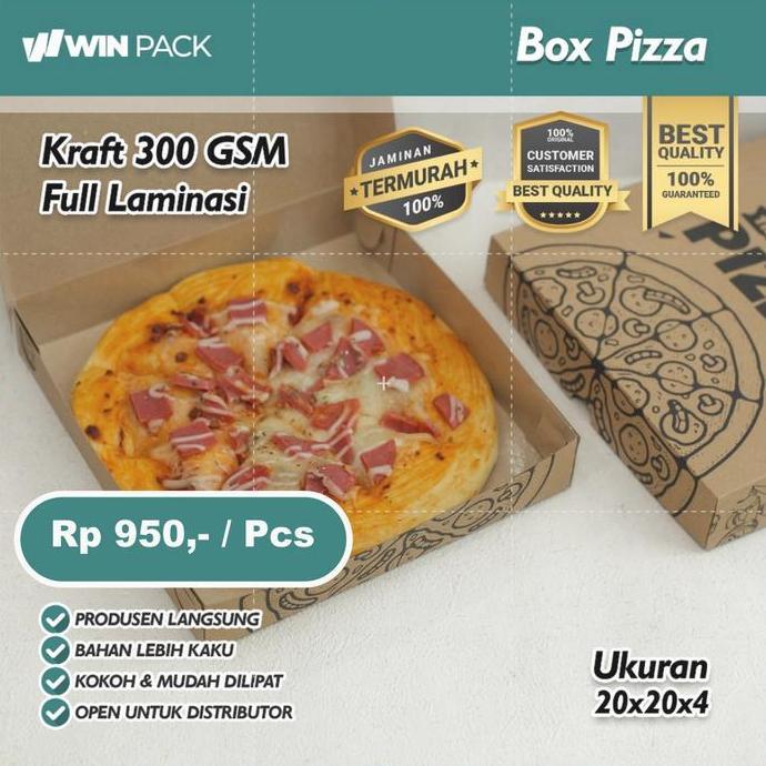 Kardus Pizza | Box Pizza | Dus Pizza | Full Laminasi | 20X20