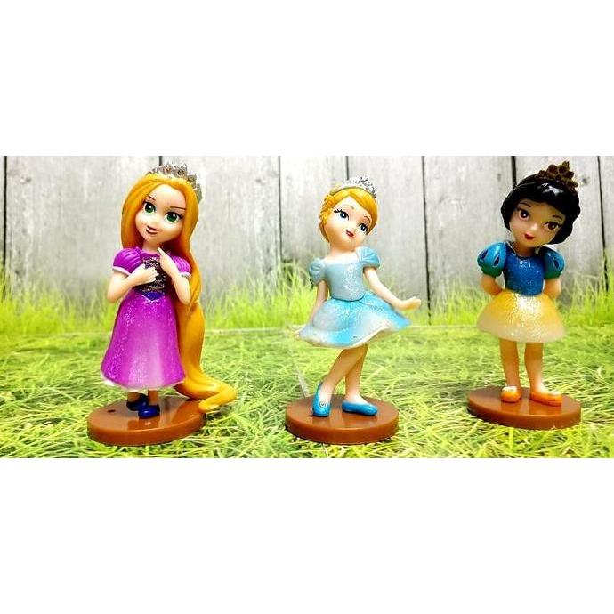 Spesial Cake Topper Figurin Disney Princess Kue Ultah Hiasan Kue Princess