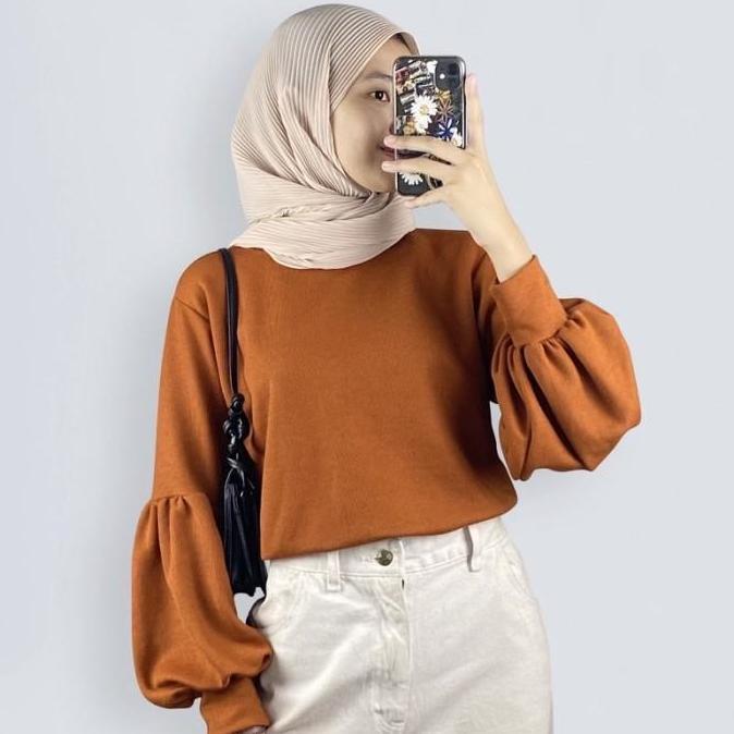 KAOS RIB TANGAN BALON / KAOS RIB PREMIUM LENGAN BALON PREMIUM SOFT