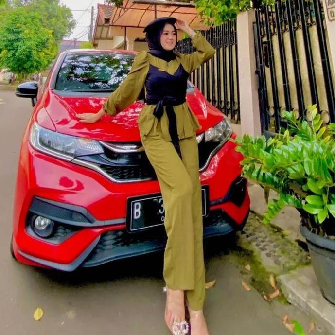 One Set Lesti | Setelan Crinkle Airflow Mode Viral 2023