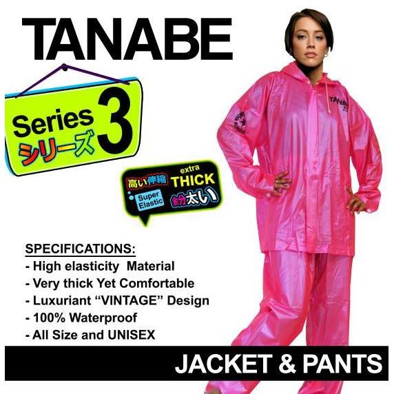 Jas Hujan PVC Tanabe S3 ( Wanita)