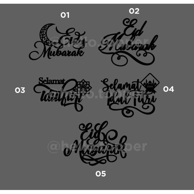 Spesial Backdrop Sign Eid Mubarak | Backdrop Lebaran Idul Fitri Hiasan Dinding