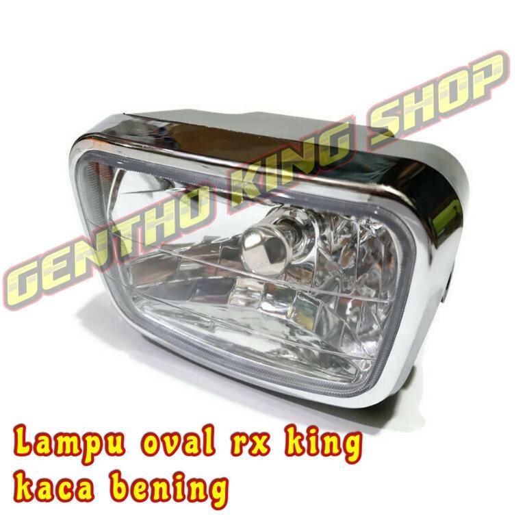 Lampu Depan RX King Oval Mika Kaca Bening
