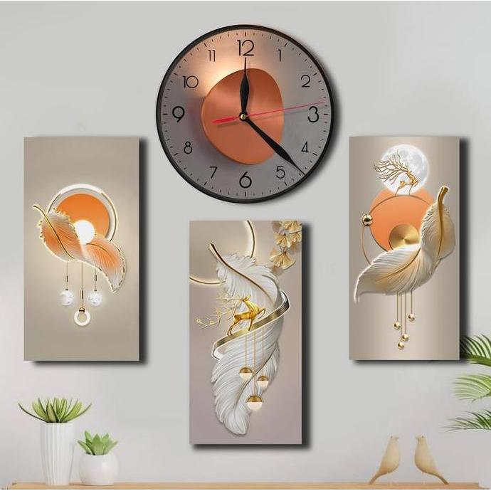 Jam dinding Hiasan Dinding Mewah Dekorasi ruang tamu murah