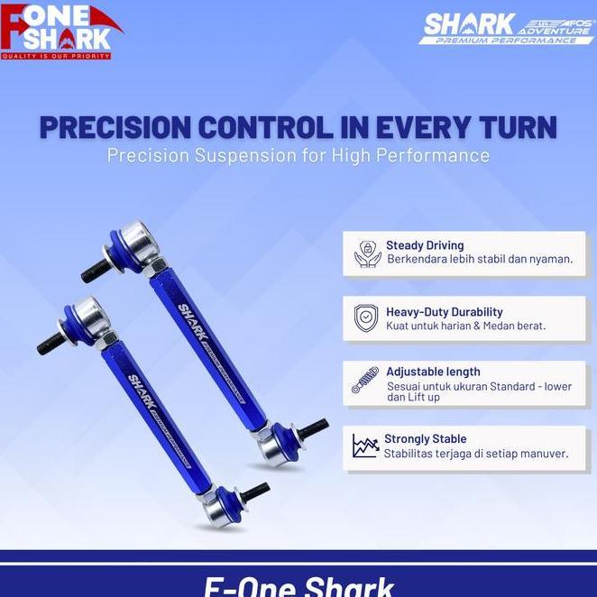 F-One Shark Fos Front Sway Bar Link Stabilizer Link Stabil Adjustable Adj Honda Brio / Freed / Mobil