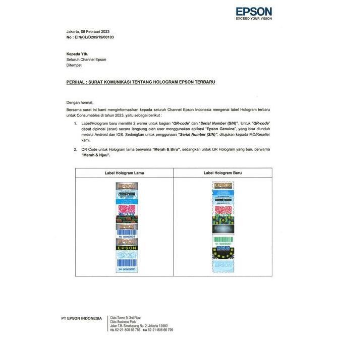 Tinta Epson 003 Black Original