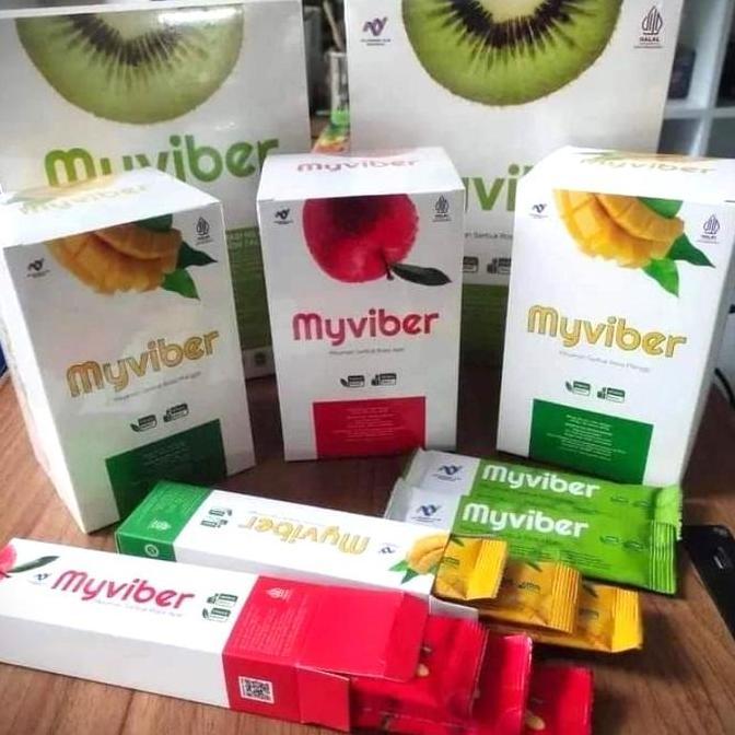 MyViber Myfiber MCI Pelangsing dan Detox Fiber Herbal Diet rasa Kiwi