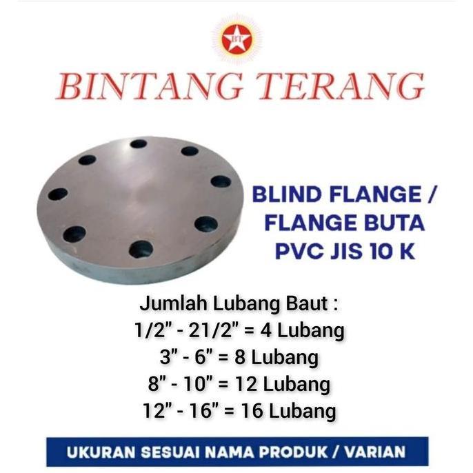 Blind Flange / Flange Buta PVC 3 inch
