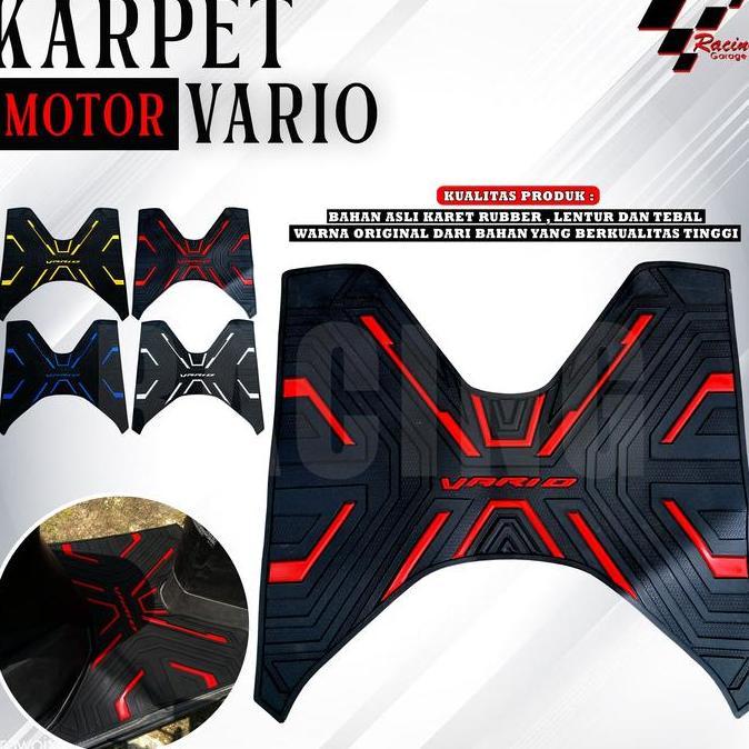 Promo KARPET VARIO 125 150 ABS CBS ISS OLD NEW ALAS KAKI BORDES PIJAKAN  TATAKAN MOTOR ANTI LICIN AC