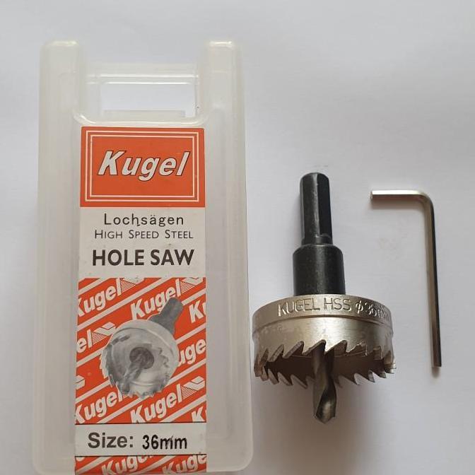KUGEL Hole saw HSS 36 mm - Mata Bor Besi 36 mm Original HOLE SAW ASLI KUGEL