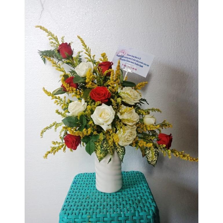 BUNGA MEJA HIDUP CANTIK MURAH | KARANGAN BUNGA MEJA MURAH | JUAL BUNGA MEJA MURAH | BUNGA MEJA MURAH
