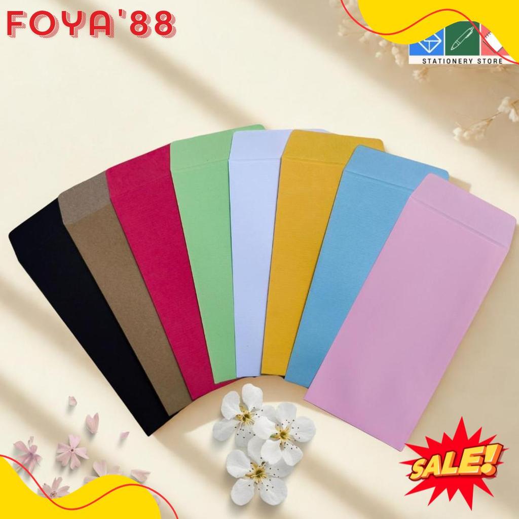 Diskon Up To 70% Isi 10 Amplop Panjang / Angpau Warna Amplop Uang / Amplop Lebaran / Amplop Imlek / 