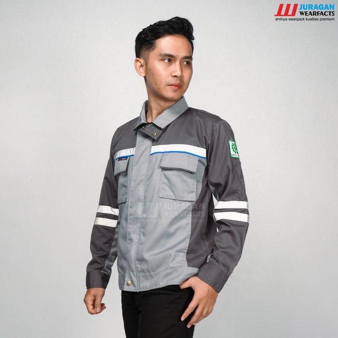 Wearpack Safety Baju Seragam Kerja Lapangan Proyek Tambang K3 Panjang Pria Wanita Semijaket Warna Ab
