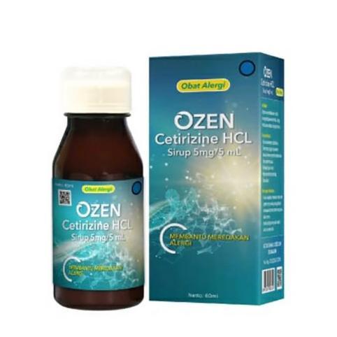 Ozen Sirup 5 MG isi 60 ML / Obat Alergi /Gatal / Rhinitis Alergi