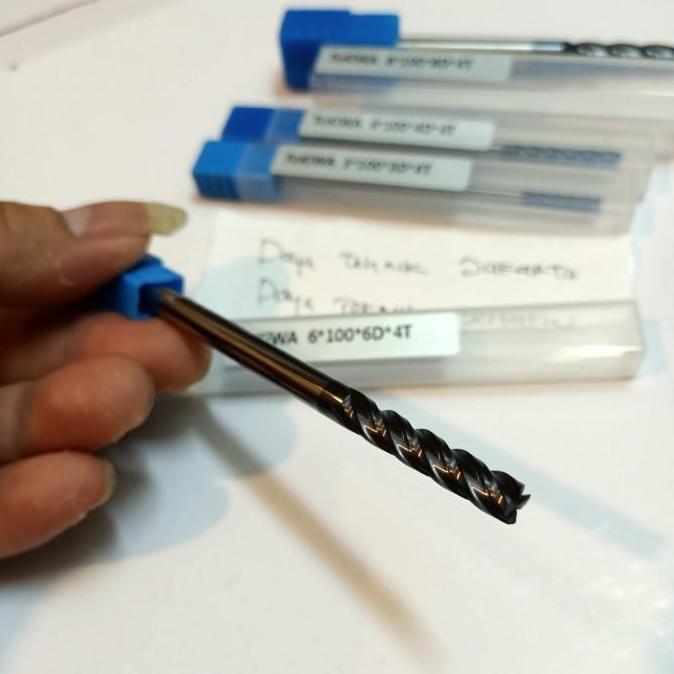 tokiwa endmil Widia panjang 12mm 4f endmil long 100mm Edmil carbide ORIGINAL