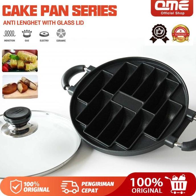 11.11 SALECetakan Kue Pukis Lubang 10 / Pukis Maker Lubang 10 Tutup Kaca Loyang Snack Stainless Tefl