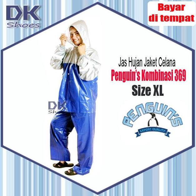 Jas Hujan Penguin's 369 Kombinasi / Jas Hujan Dewasa Jaket Celana
