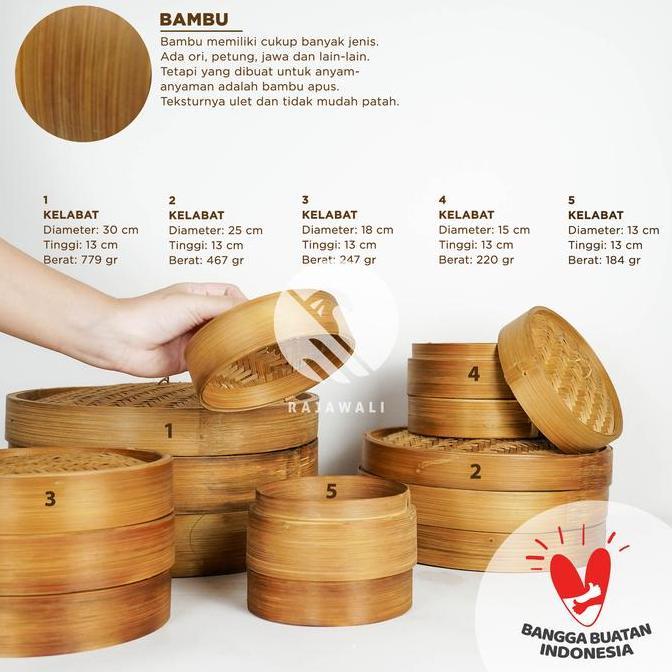 Kukusan / Kelabat / Kelakat Dimsum Bambu Kecil