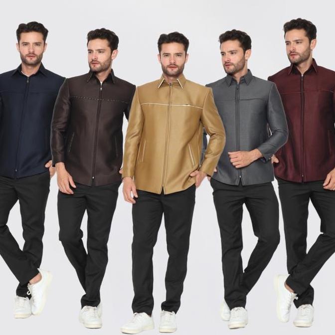 YUNG Jasket Jas Pria Semi Wool Jaket Pria Formal SAMD