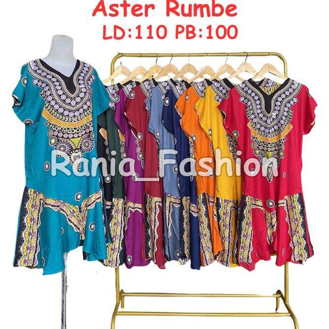 Daster Rania Fashion Motif Rumbe Aster Viral Terbaru