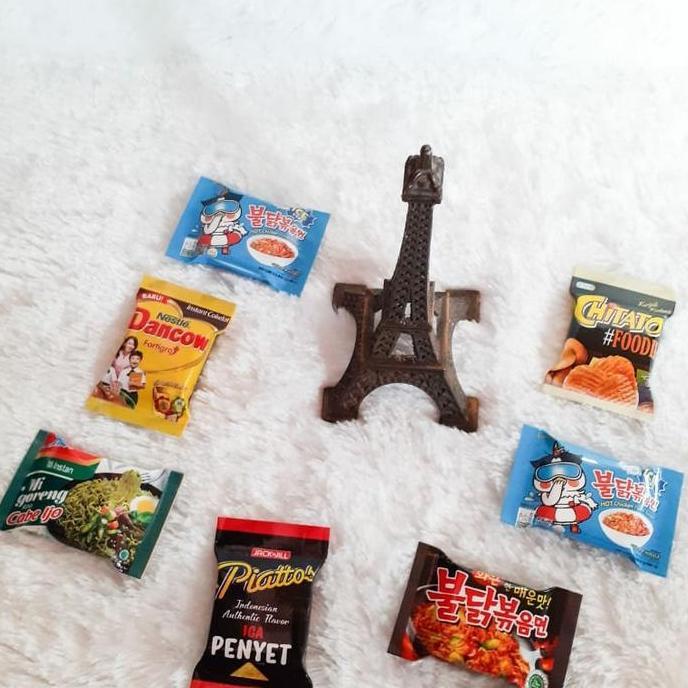 magnet kulkas miniatur snack