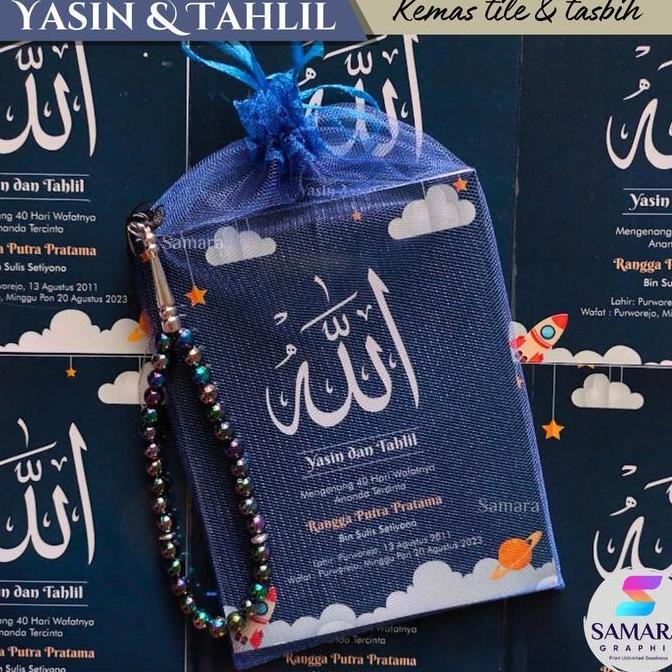 10 pcs Buku Yasin dan Tahlil custom yasin anak lengkap doa foto almarhum arab latin terjemahan anak 