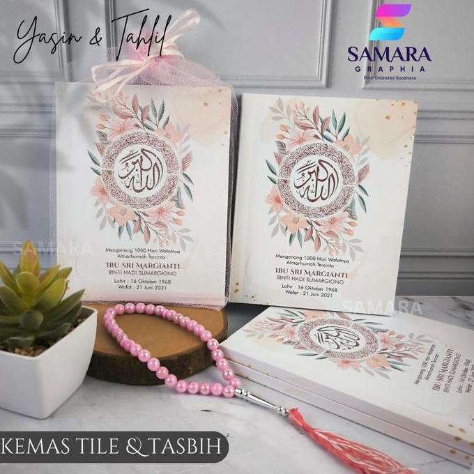 10 pcs Buku Yasin dan Tahlil anak custom foto lengkap mengenang 40 hari 1000 hari 128 halaman kemas 