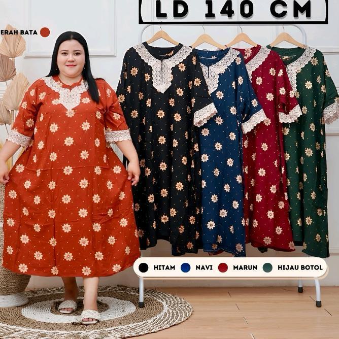 Daster Arab Super Jumbo Ld 140 Pb 120 Bahan Tebal Halus Dan Adem Daster Kekinian Terbaru  Musim Pana