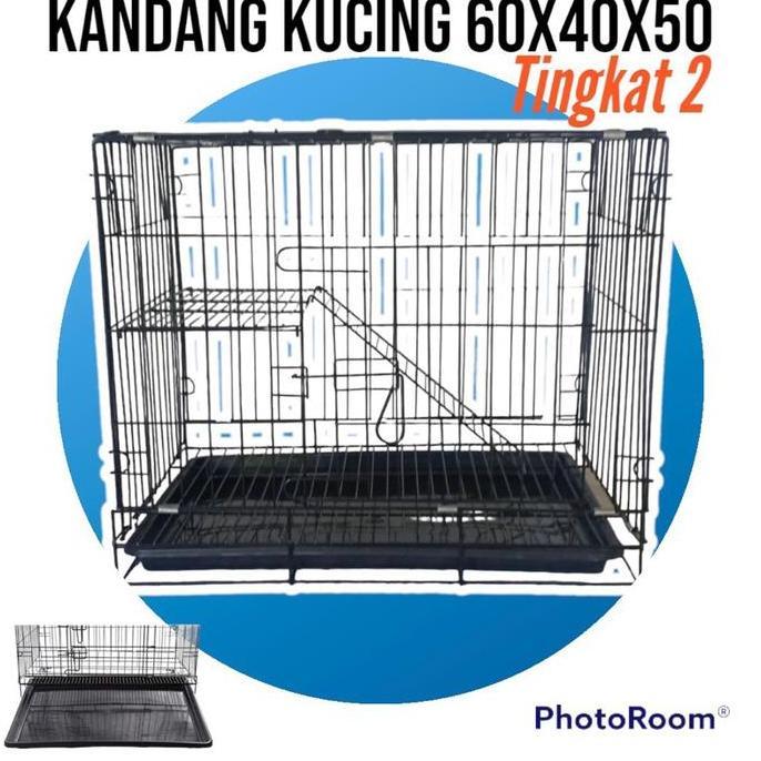 kandang kucing lipat tingkat 2