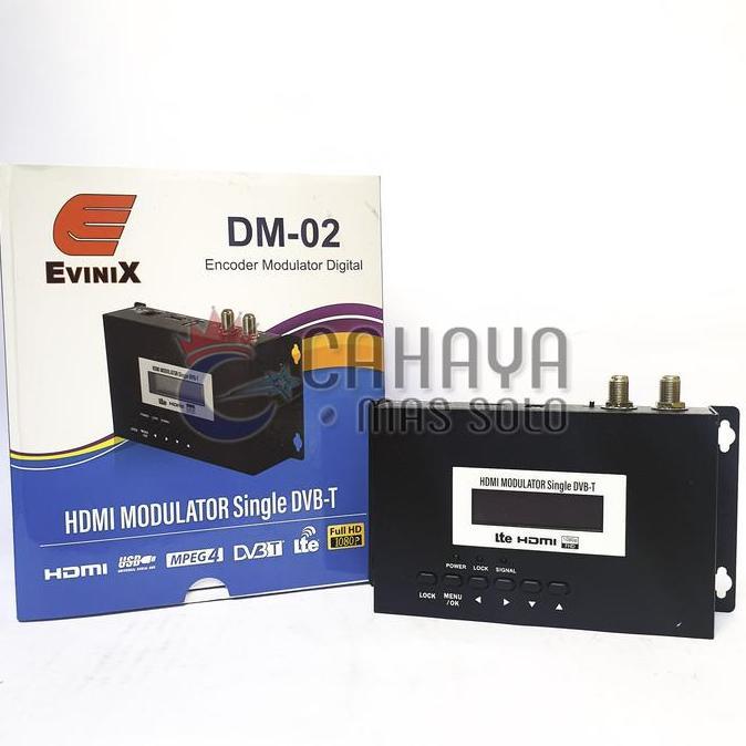 Modulator Digital HD Evinix DM-02 Single Agile RF HDMI DVBT DM 02
