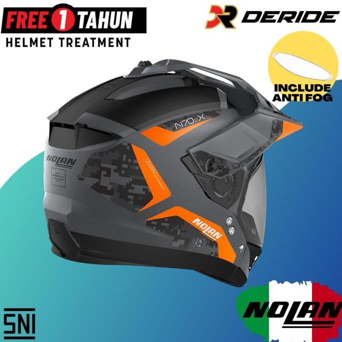 HELM NOLAN N70-2 X N-COM HELM CROSS OVER HELM MOTOR SNI N702X N702 Terlaris