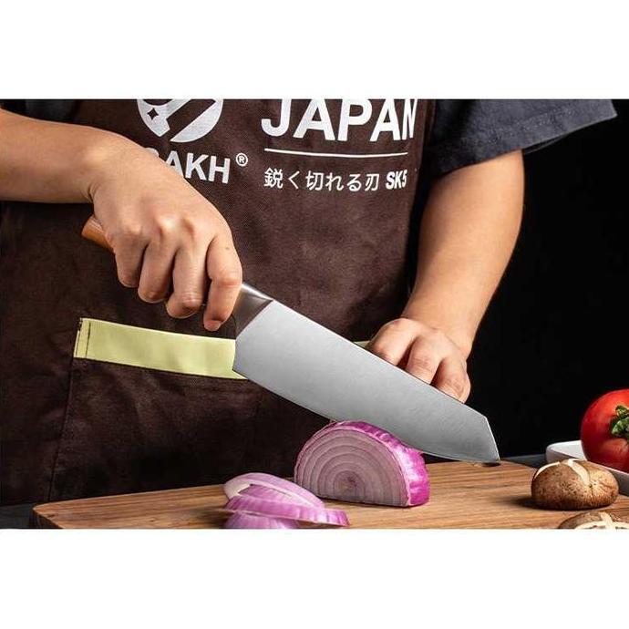 JAPAN PISAU DAPUR PEMOTONG PENGIRIS DAGING BUAH SAYUR STAINLESS STEEL