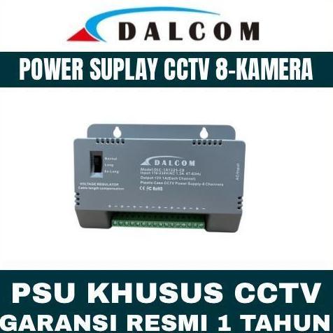 POWER SUPPLY CCTV DALCOM 8 CHANNEL PSU Power supply