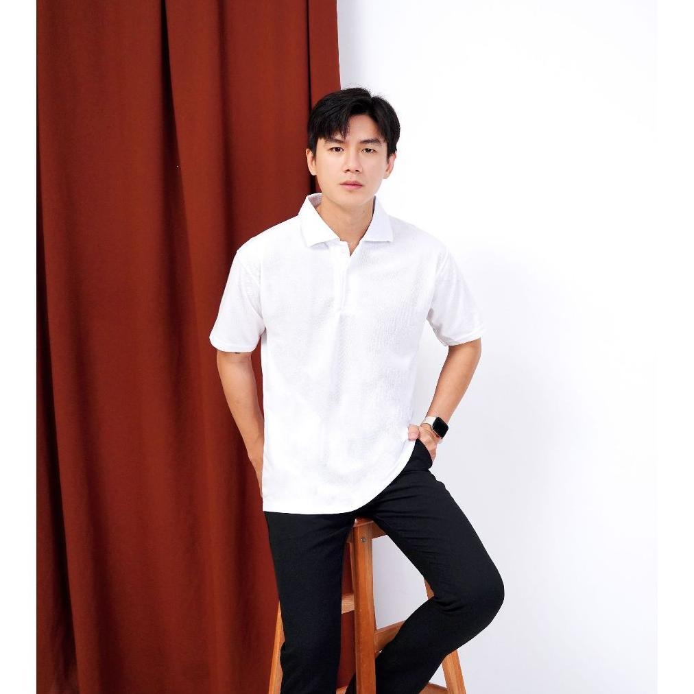 Polo Shirt PUTIH Polos / Kaos Kerah / Polo Polos pria / Kaos polo cowok / WINSTAR POLOS / KAOS KERAH